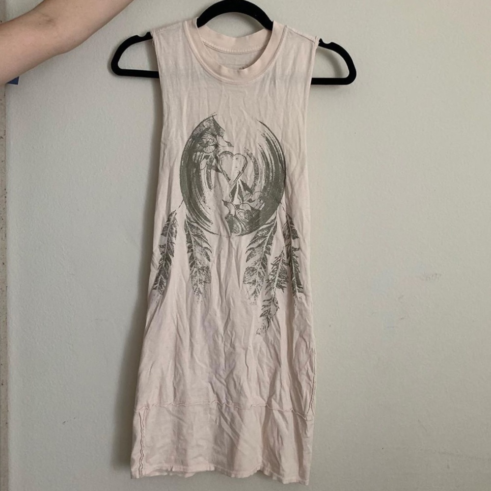 RARE Free People tight mini tank dress